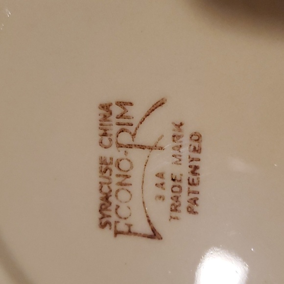 Syracuse econo- rim cup & saucer (2) artint - Picture 5 of 5